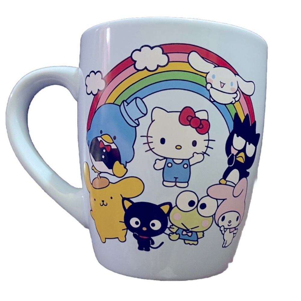 Hello kitty mug with friends